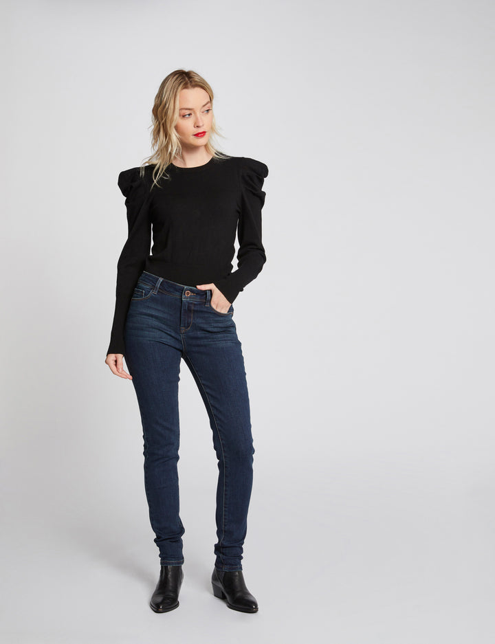 Jeans slim taille standard à  poches