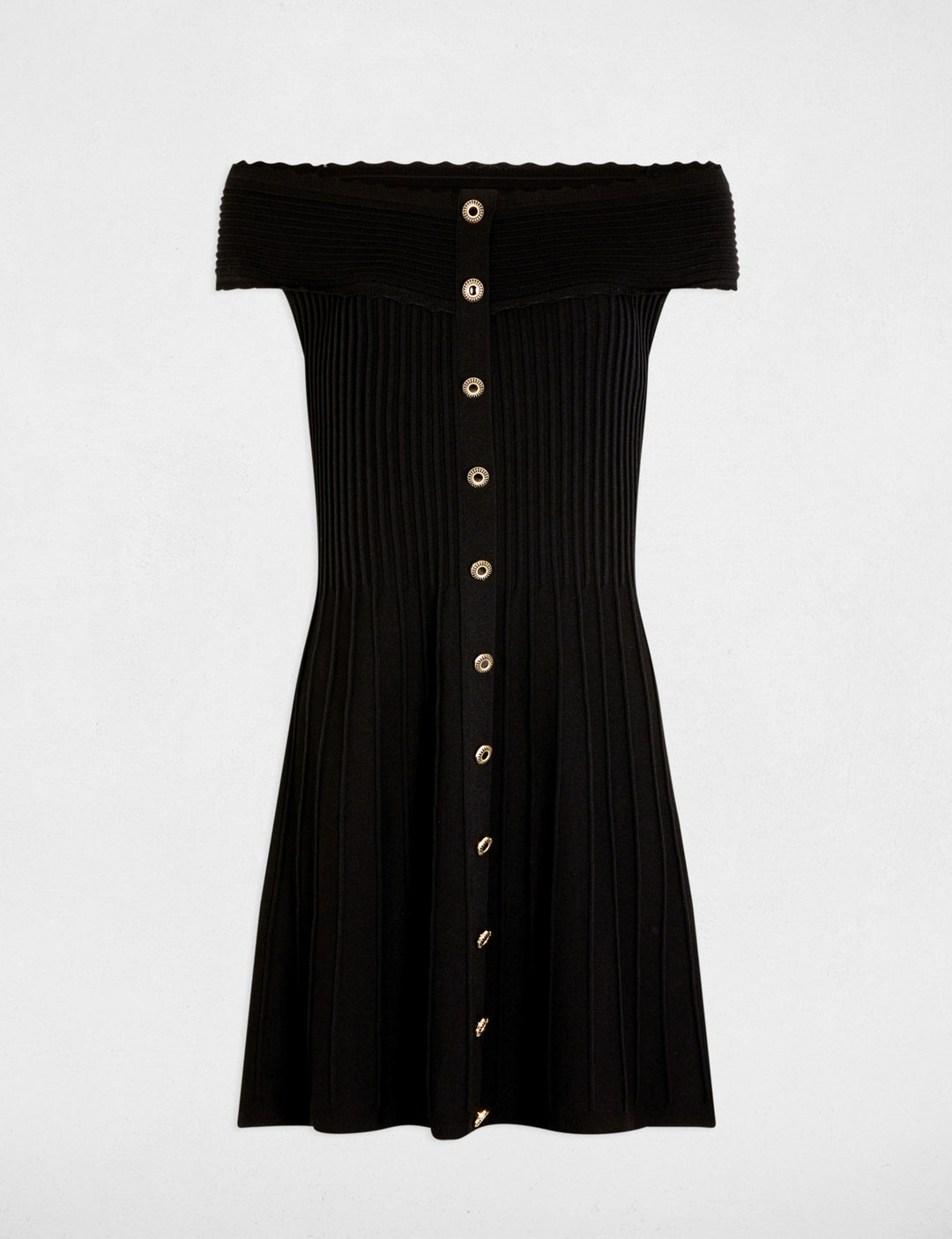 Robe tricot courte trapèze