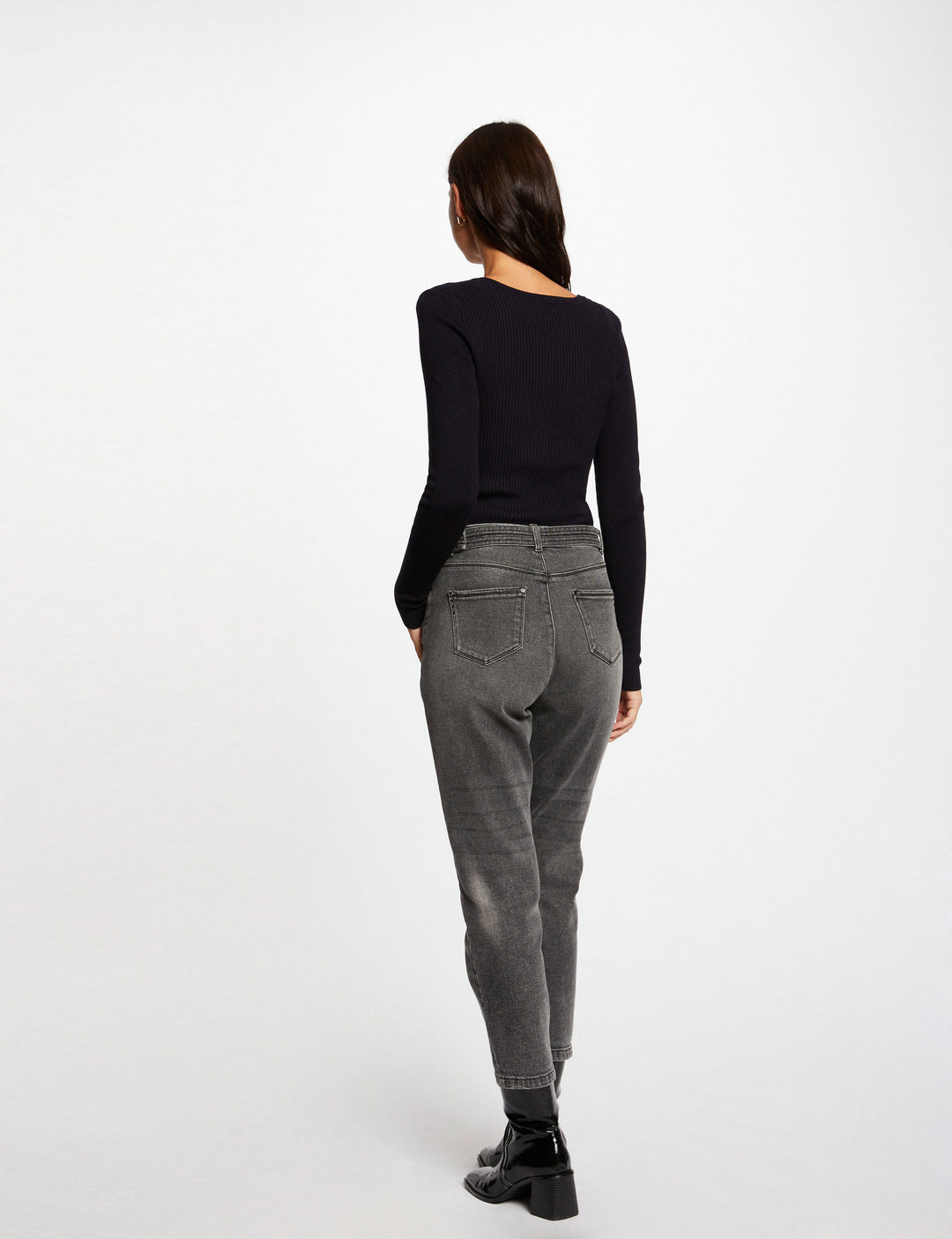 Pull manches longues avec boutons