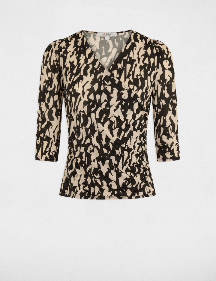 T-shirt manches 3/4 imprimé