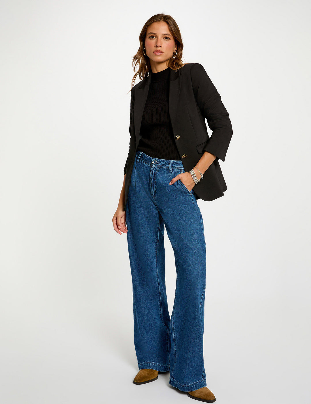 Veste ajustée manches longues