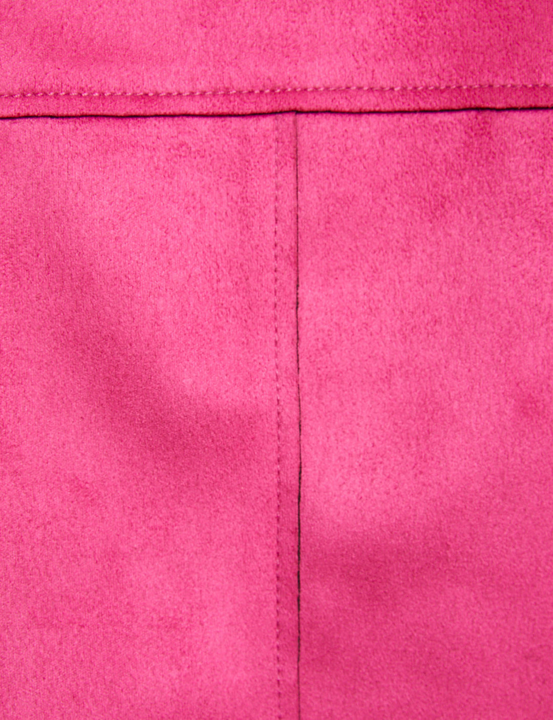 Blouson droit aspect suédine