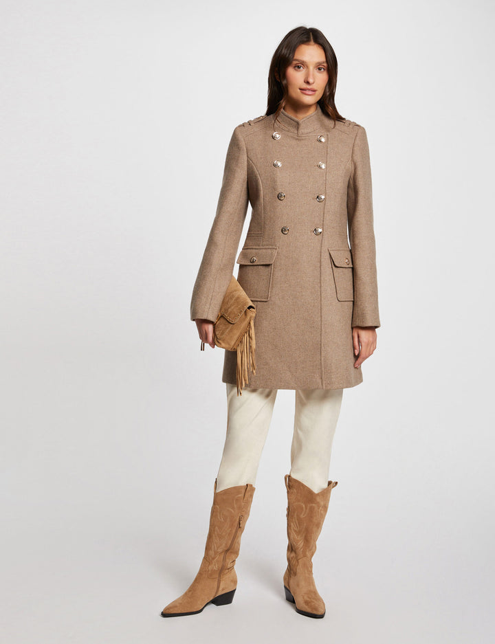 Manteau long à  boutons