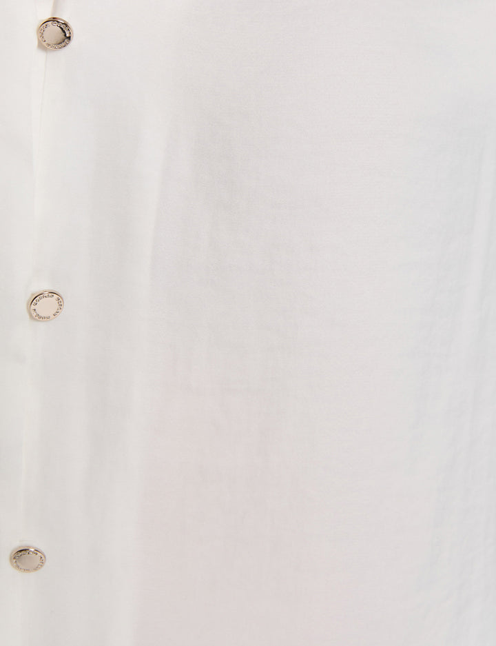 Chemise manches longues satin