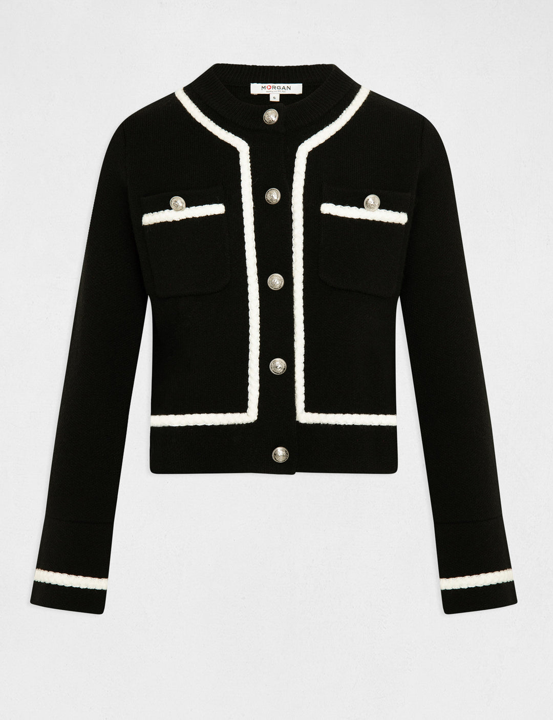 Gilet manches longues boutonné