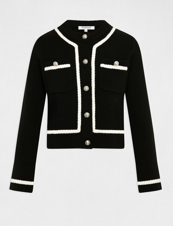 Gilet manches longues boutonné