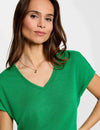 T-shirt col v manches courtes