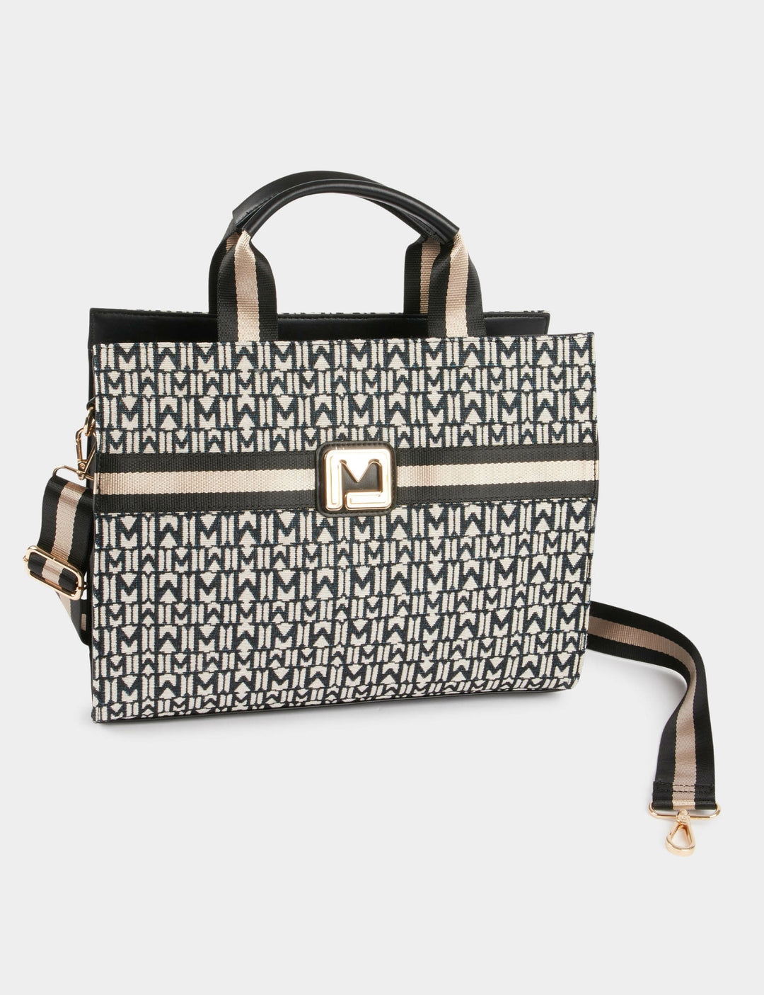 Sac cabas imprimé monogramme