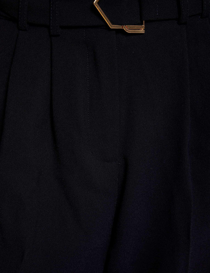 Pantalon carotte ceinturé