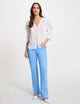 Pantalon bootcut boutonné