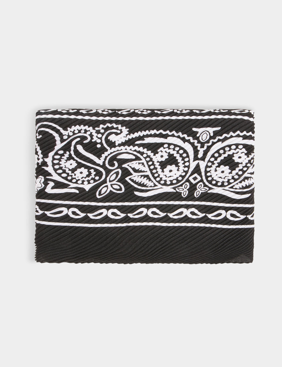 Foulard plissé imprimé
