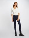 Pantalon slim enduit
