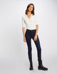 Pantalon slim enduit