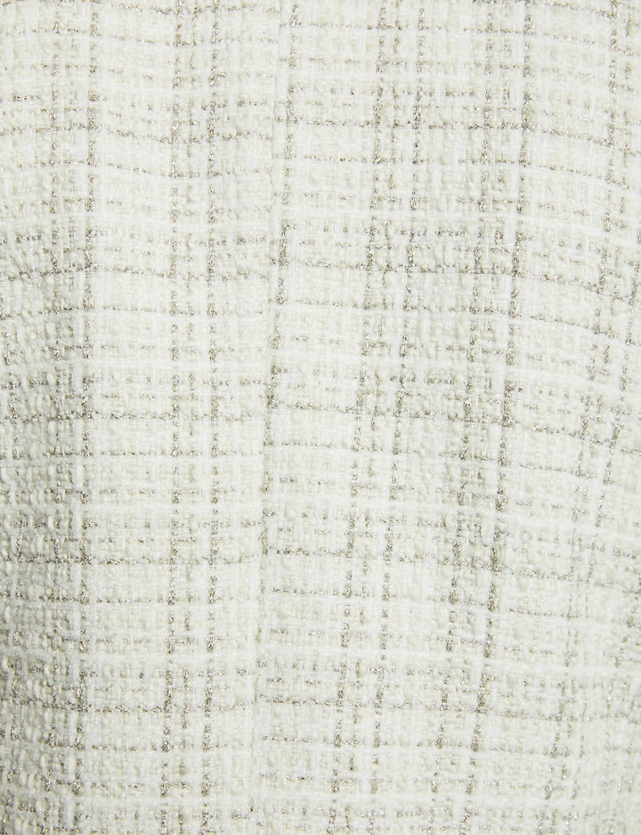 Veste droite fils métallisés
