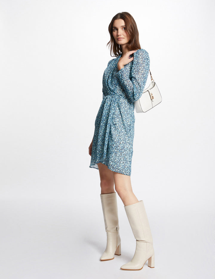 Robe courte imprimé abstrait
