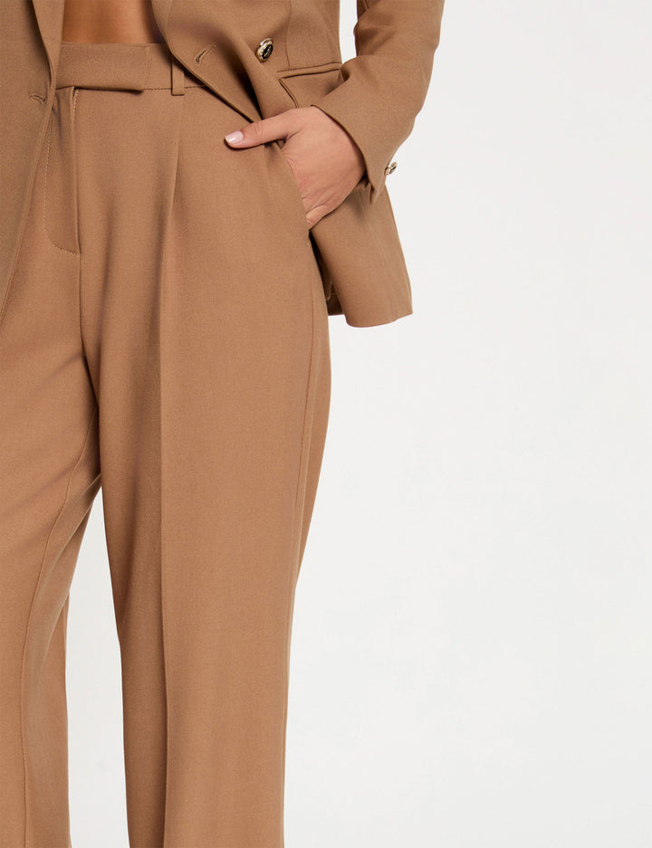 Pantalon large taille haute