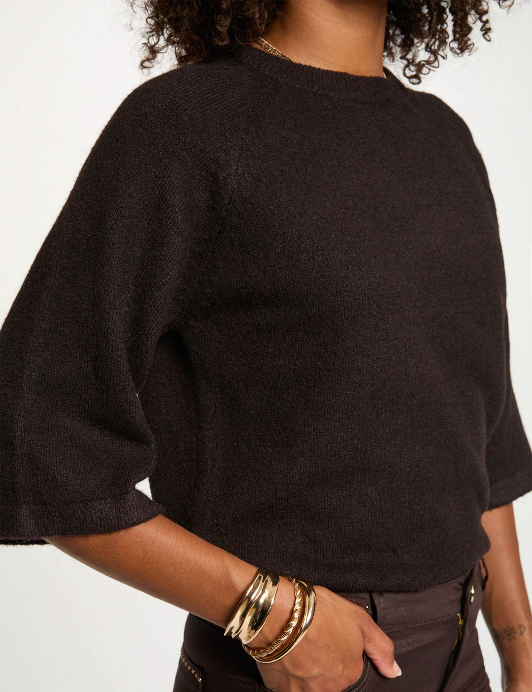 Pull manches 3/4 oversize