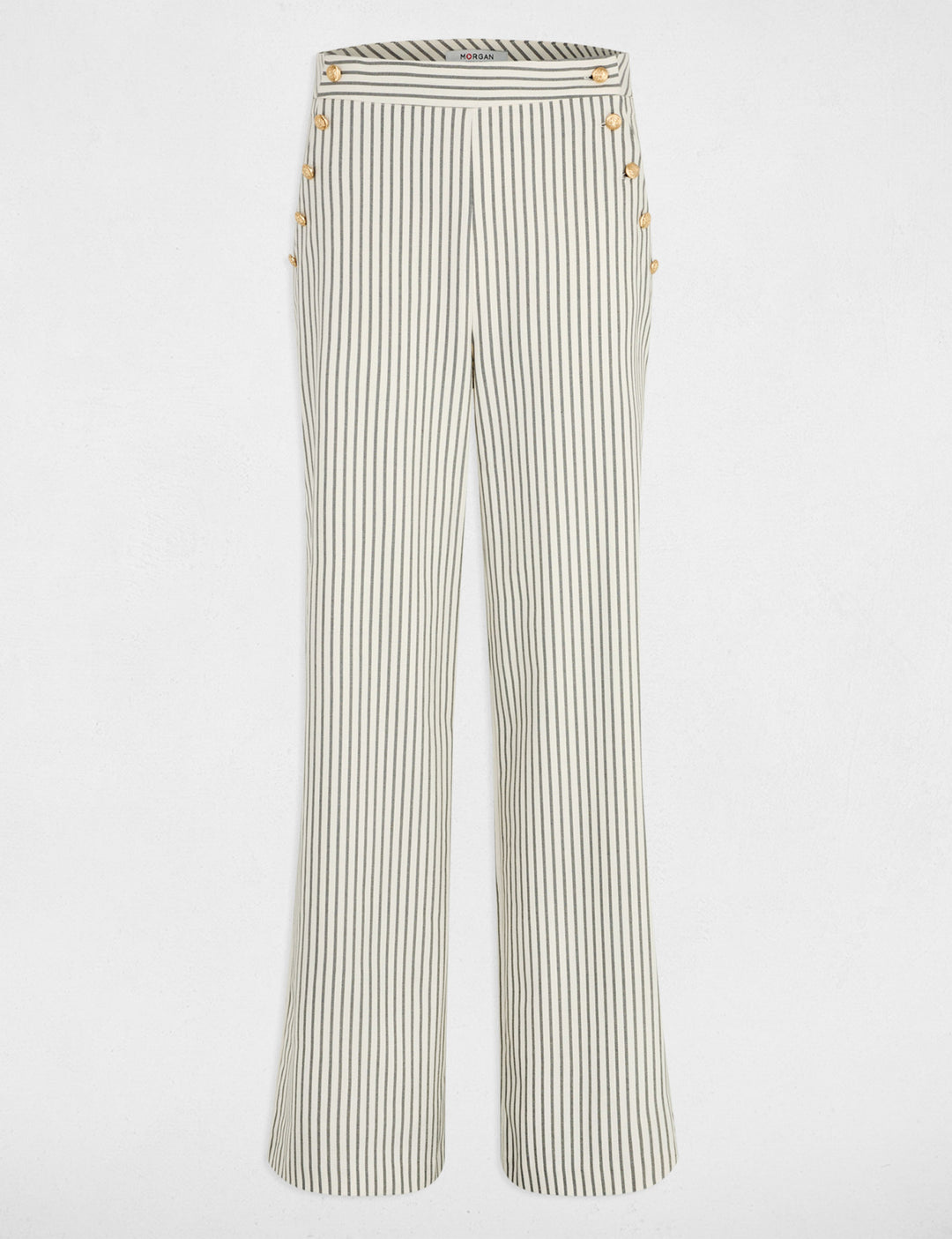 Pantalon large rayé
