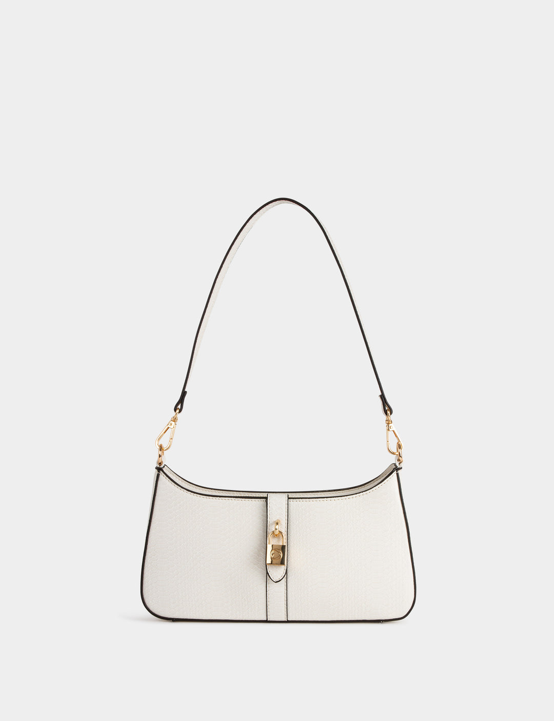 Sac aspect croco avec cadenas
