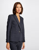 Veste tailleur droite boutonnée