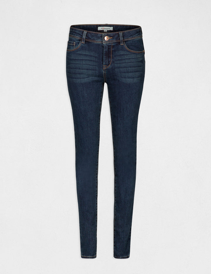 Jeans slim taille standard à  poches
