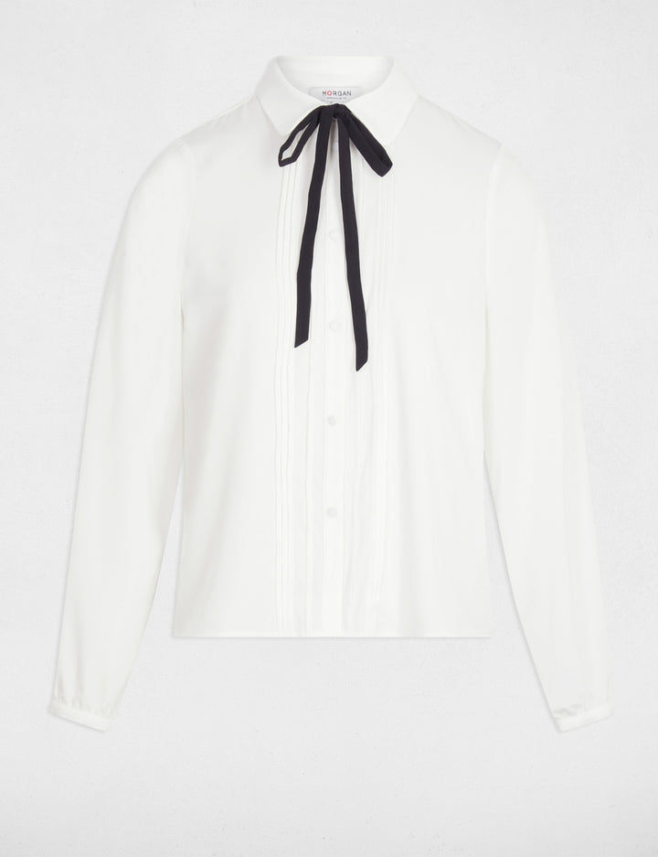 Chemise fluide col claudine