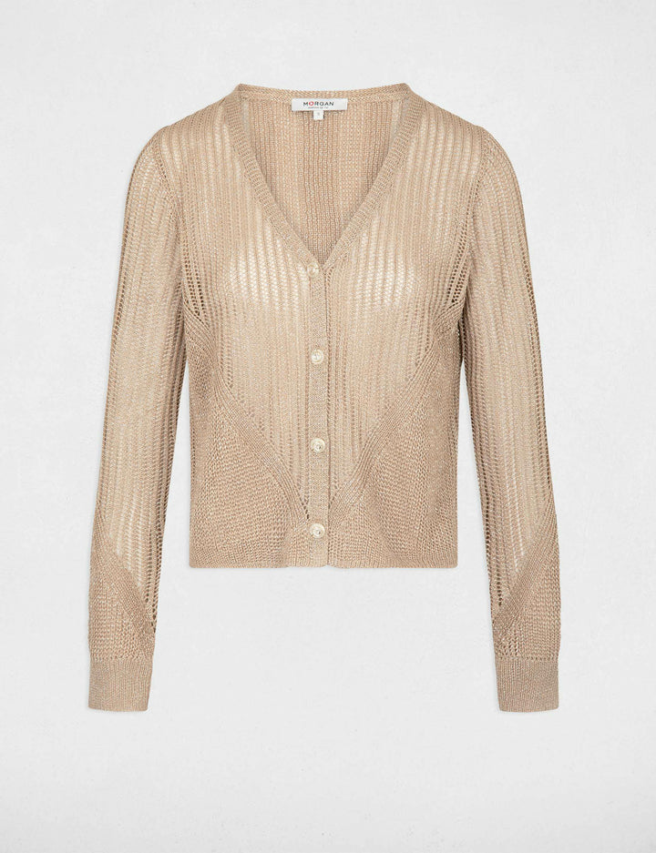 Gilet manches longues ajouré