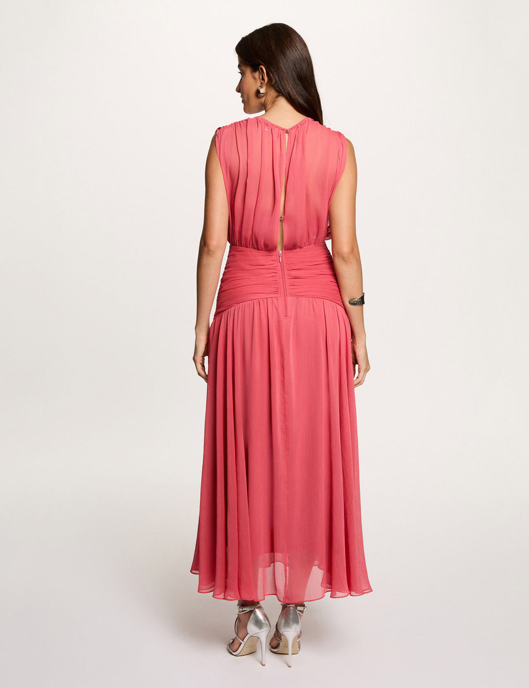 Robe longue drapée