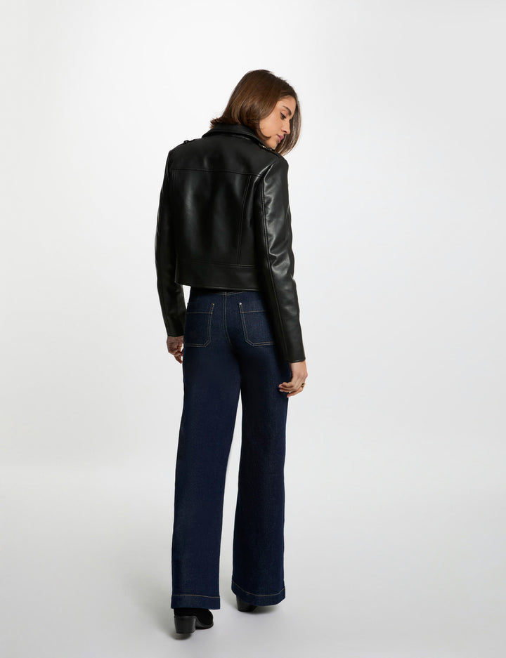 Blouson court simili cuir