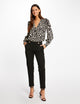 Pantalon tailleur ajusté 7/8ème