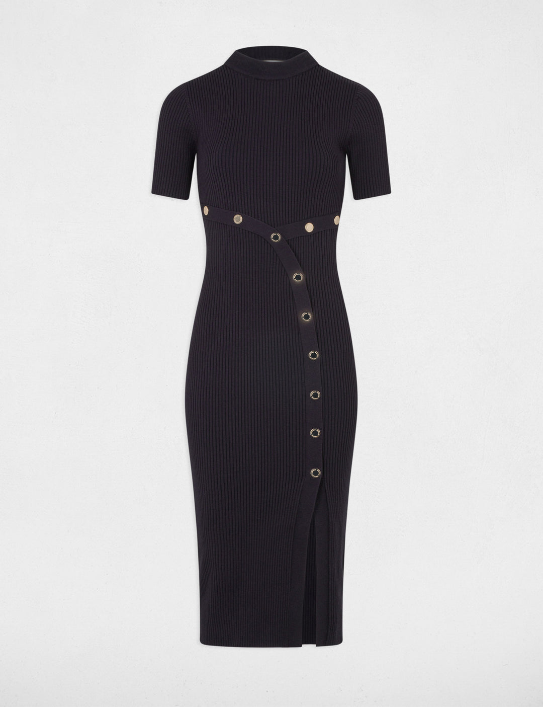 Robe tricot midi ajustée
