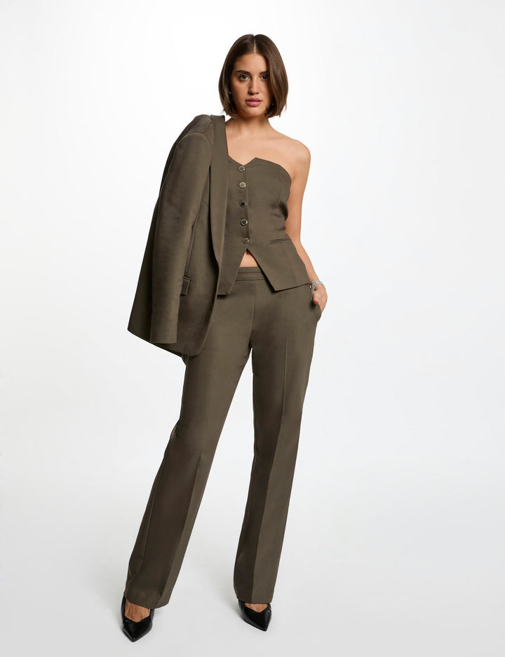 Pantalon cigarette à  pinces