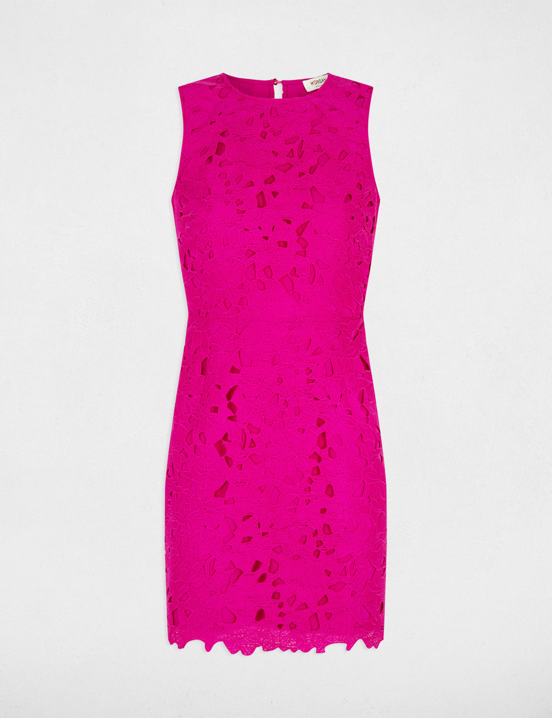 Robe courte ajustée dentelle