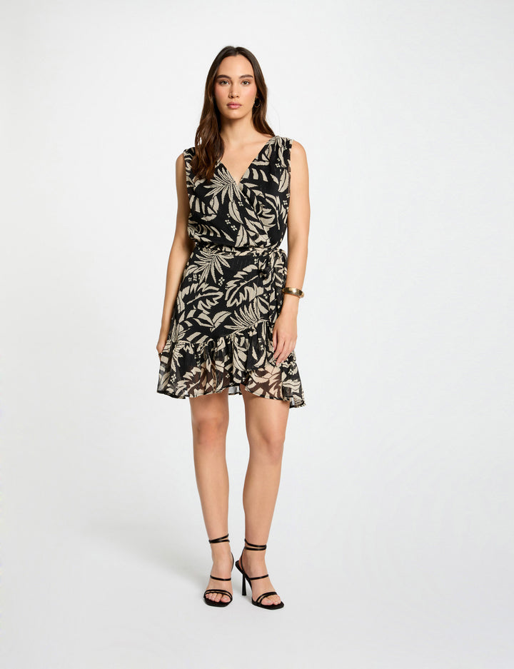 Robe portefeuille imprimée