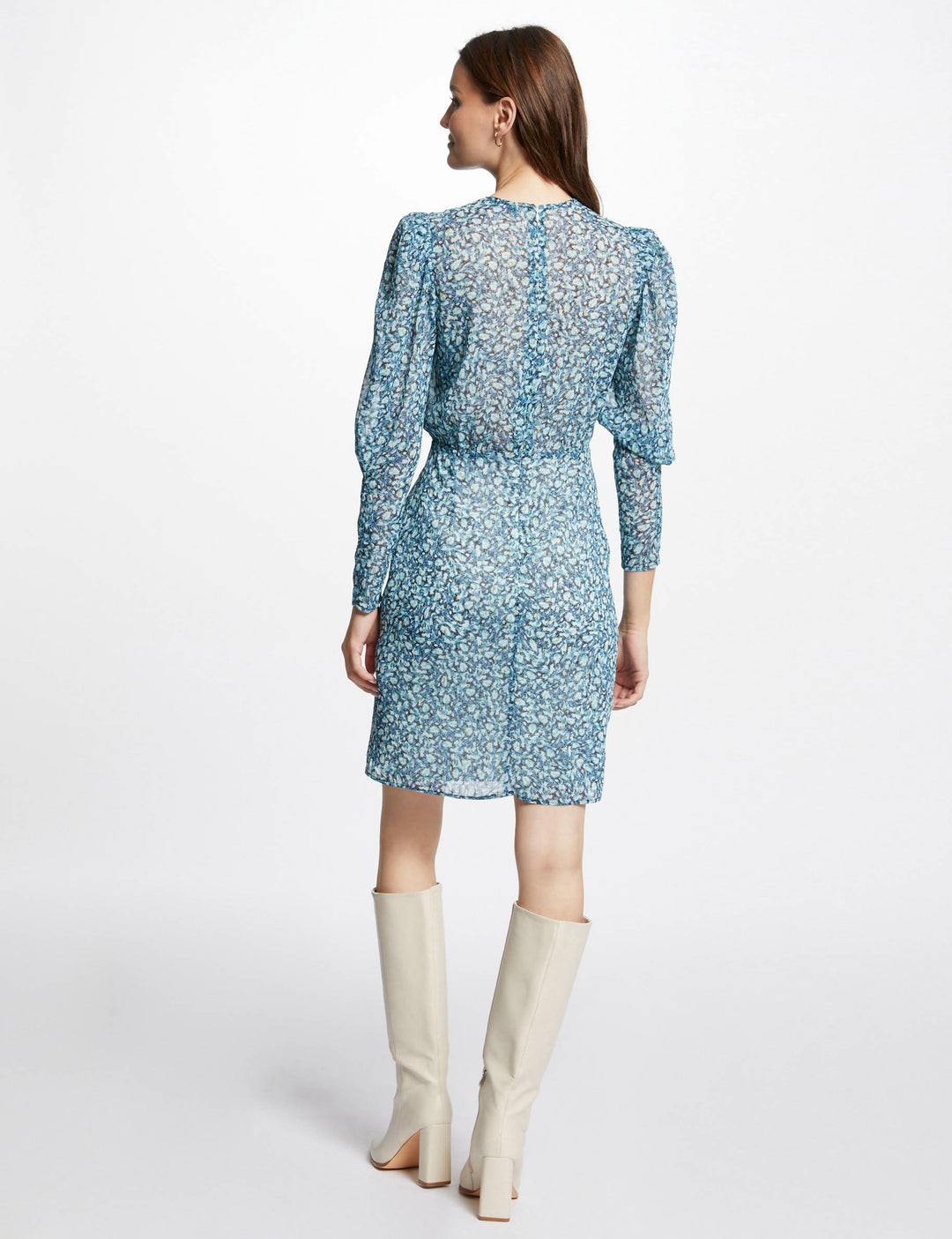 Robe courte imprimé abstrait