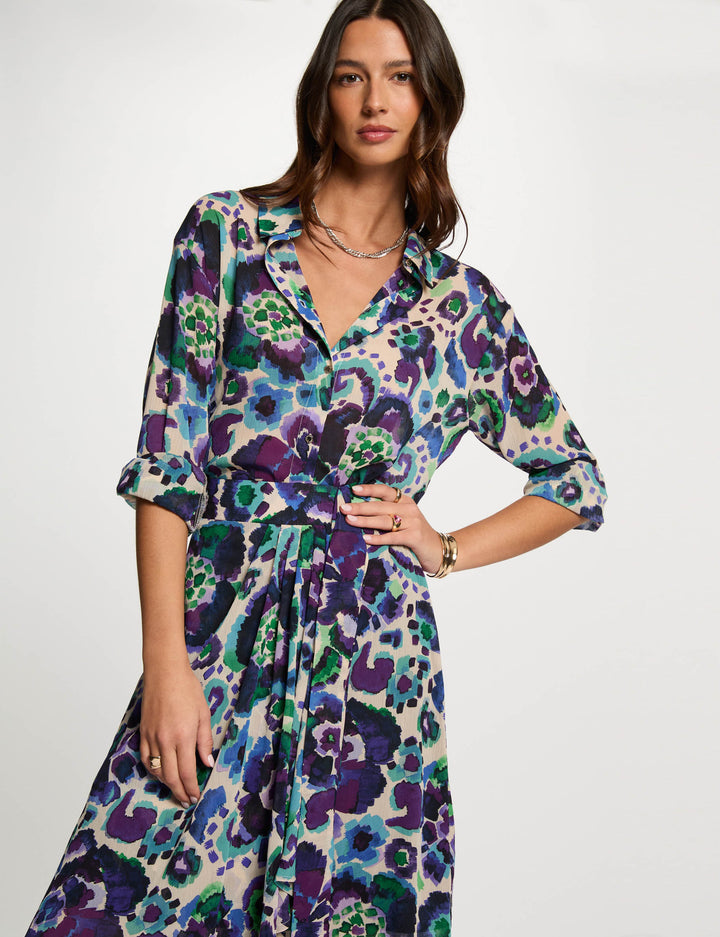 Chemise droite imprimée