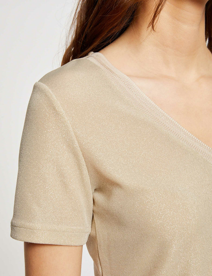 T-shirt manches courtes avec col en V