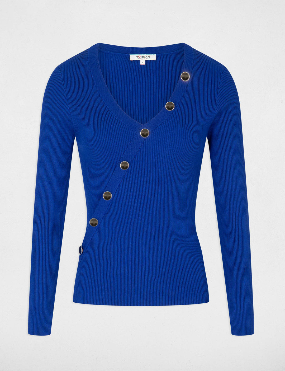 Pull manches longues avec boutons