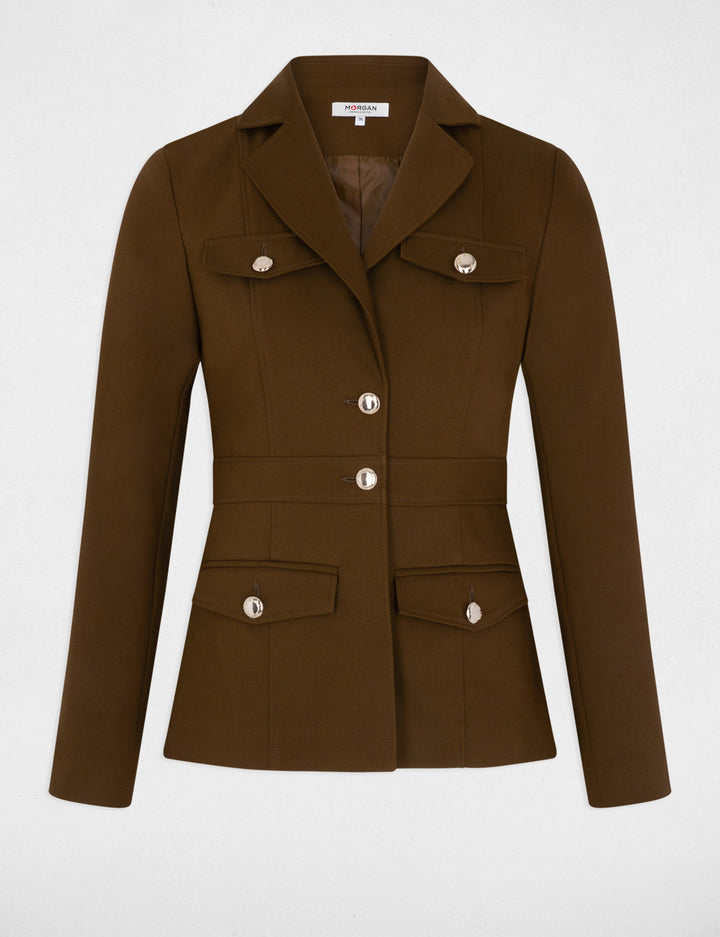 Veste cintrée boutonnée