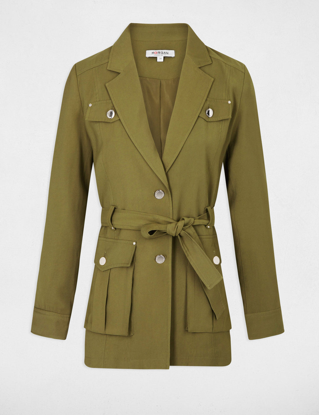 Veste fluide ceinturée