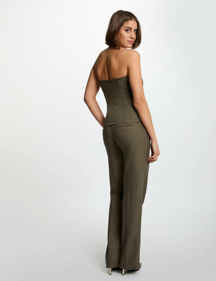 Pantalon cigarette à  pinces