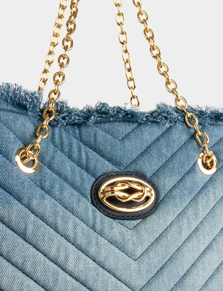 Sac en jean matelassé