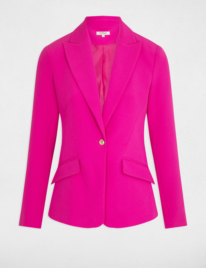 Blazer droit manches longues