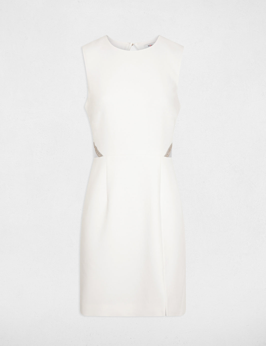 Robe courte ajustée dos nu