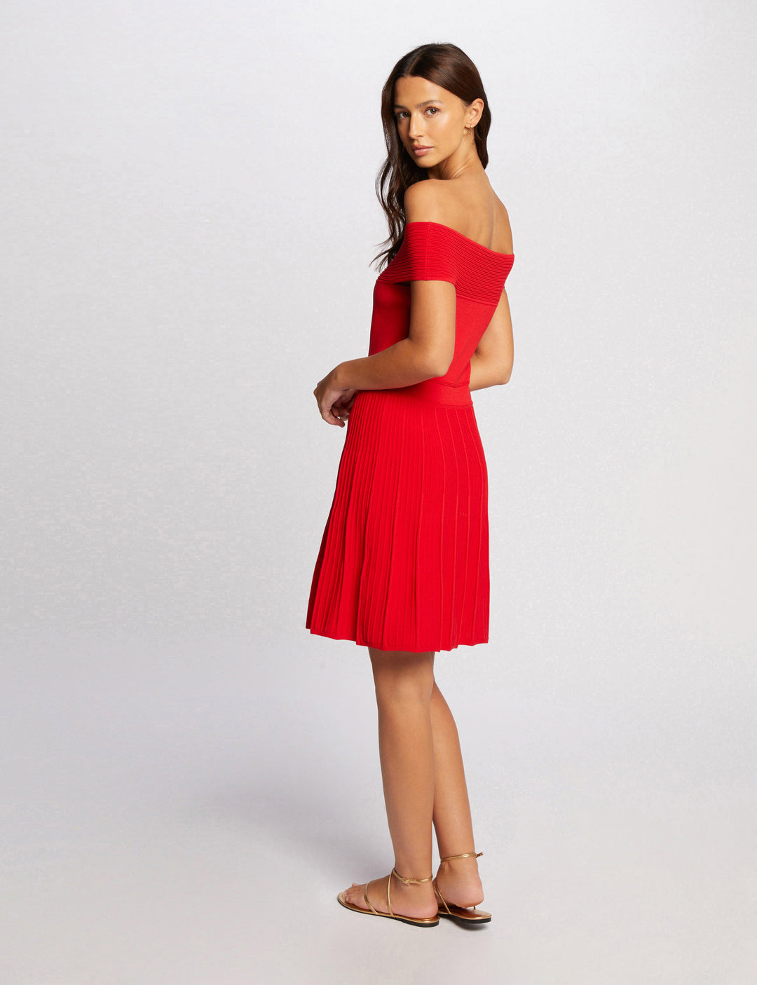 Robe tricot longueur genou patineuse