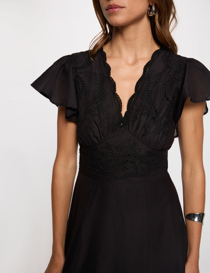 Robe longue broderie