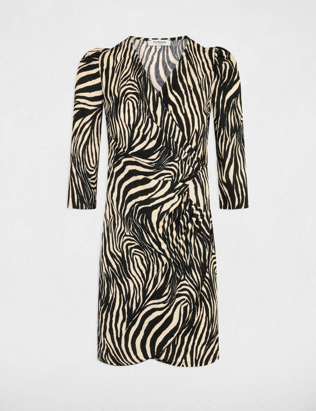 Robe courte ajustée imprimée