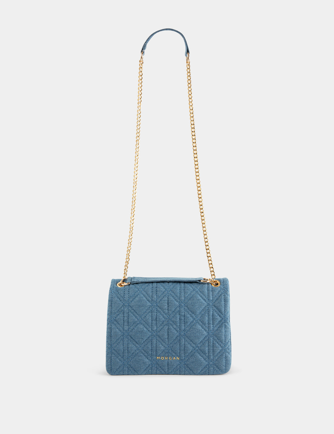 Sac pochette matelassé en jean