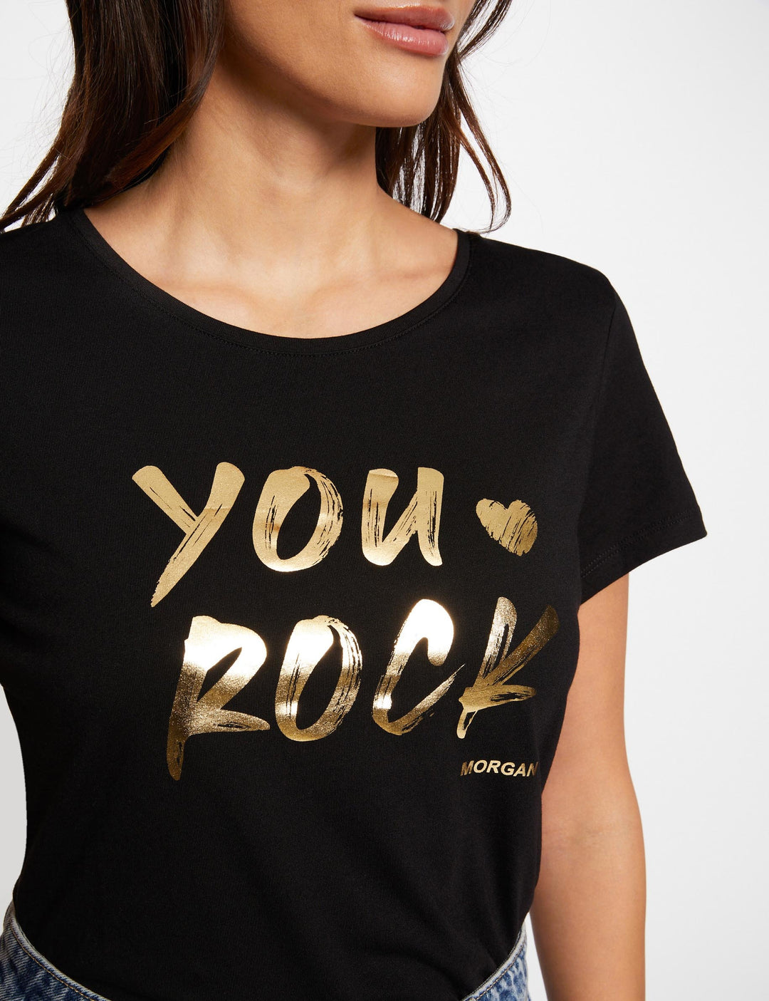 T-shirt à  inscription