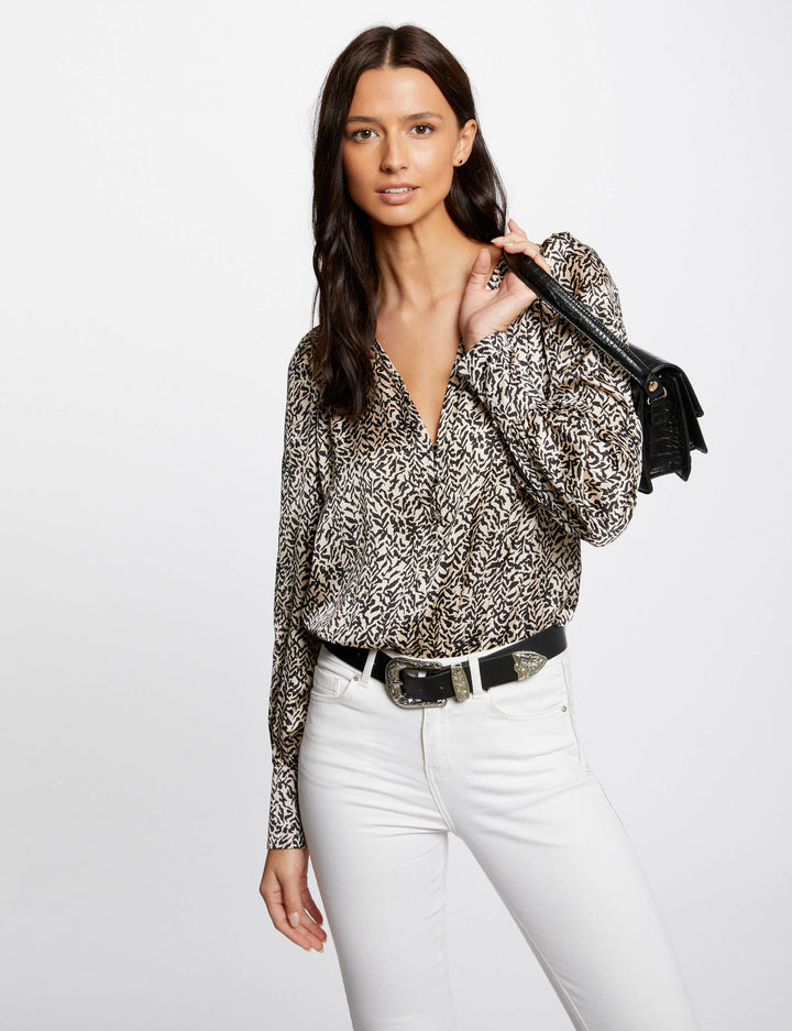 Chemise manches longues imprimée